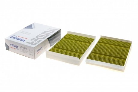 WPK728 Фільтр салону MB S-class (W222/C217) 13- (вугільний) (к-кт 2шт.) WUNDER FILTER підбір по vin на Brocar