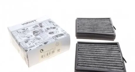 WPK722 Фильтр салона MB C-class (W203) 00-07 (угольный) (к-кт 2шт.) WUNDER FILTER подбор по vin на Brocar