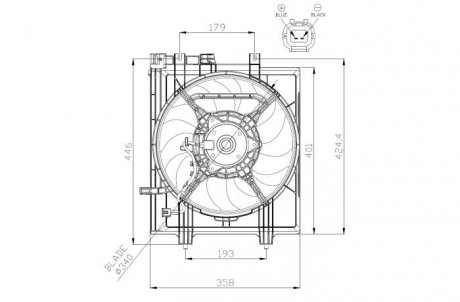 47936 WENTYLATOR CHЭODNICY SUBARU IMPREZA 2.5 18- NRF подбор по vin на Brocar