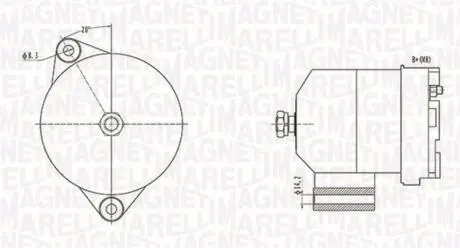 063731586010 Alternator SKODA/SEAT FABIA 1.0/1.4, SETA AROSA 1.0 MAGNETI MARELLI підбір по vin на Brocar