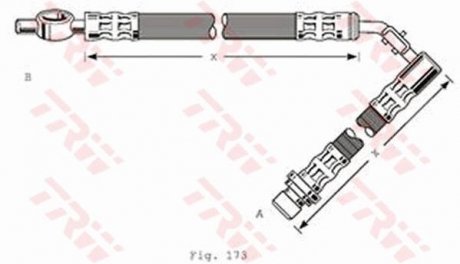 PHD256 Шланг гальмівний TRW підбір по vin на Brocar