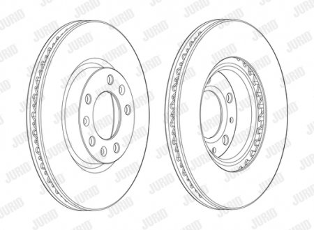 562992JC Гальмівний диск JURID підбір по vin на Brocar