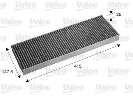 715675 Фильтр, воздух во внутренном пространстве VALEO підбір по vin на Brocar