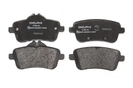 LP3159 Комплект тормозных колодок DELPHI підбір по vin на Brocar