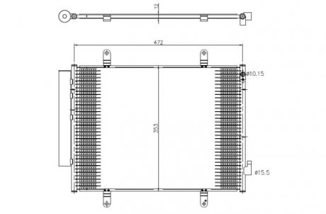 350371 CHŁODNICA KLIMY SUZUKI CELERIO 14- NRF подбор по vin на Brocar