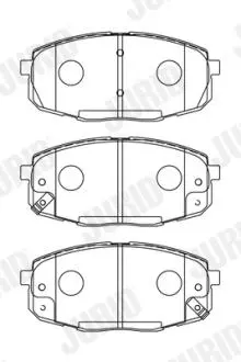 573730J Колодки тормозные (передние) Hyundai i30 07-12/Kia Ceed 06-/Carens 02-/Cerato 09-/Soul 14- JURID подбор по vin на Brocar