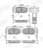 573693J Торм. колодки задн. 500X 2.0 D Multijet 14-18,JEEP RENEGADE SUV 2.0 CRD JURID підбір по vin на Brocar