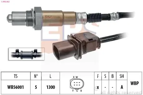 1998462 Sonda lambda.. EPS підбір по vin на Brocar