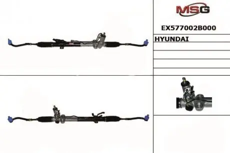 EX577002B000 Рейка рульова HYUNDAI SANTA FE (вир-во Mando) MANDO підбір по vin на Brocar