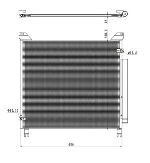 350499 SKRAPLACZ KLIMATYZACJI TOYOTA HILUX 15- NRF подбор по vin на Brocar