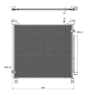 350499 SKRAPLACZ KLIMATYZACJI TOYOTA HILUX 15- NRF підбір по vin на Brocar