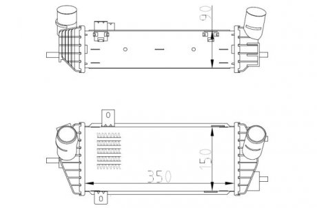 309070 INTERCOOLER HYUNDAI TUCSON 1.7D 15- NRF підбір по vin на Brocar