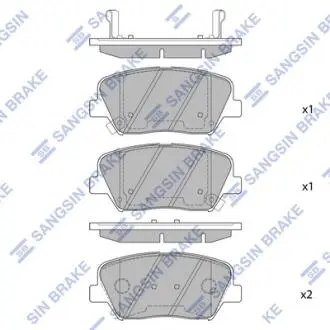 SP1424 Кт. Тормозные колодки Hi-Q (SANGSIN) подбор по vin на Brocar