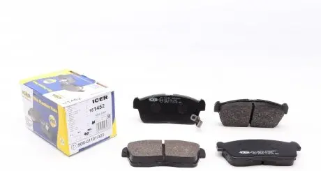 181452 Колодки тормозные (передние) Chevrolet Cruze 00-08/Subaru Justy 07-/Suzuki Ignis 00-/Nissan Pixo 09- ICER подбор по vin на Brocar