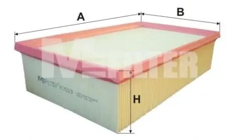 K7019 Фільтр повітряний M-FILTER підбір по vin на Brocar