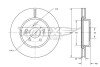 TX7332 TARCZA HAMULC. HYUNDAI SANTA FE II 06- PRZÓD TOMEX підбір по vin на Brocar