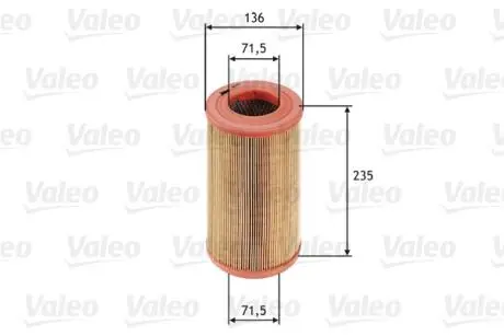 585622 Воздушный фильтр 585622 VALEO VALEO подбор по vin на Brocar
