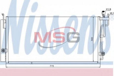 94823 Конденсатор, кондиционер NISSENS подбор по vin на Brocar