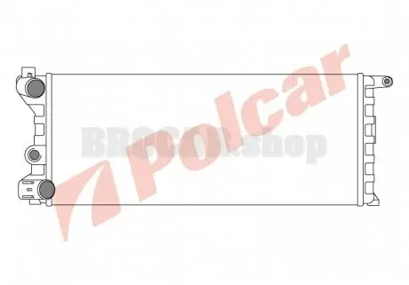 3004084 Радиатор двигателя Y10 85- / AUTOBIANCH POLCAR подбор по vin на Brocar
