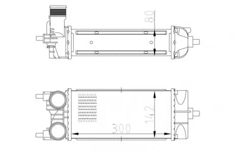 309071 INTERCOOLER FORD ECOSPORT 1.5D 12- NRF підбір по vin на Brocar