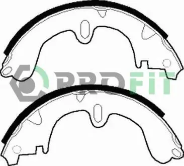 50010208 Колодки тормозные барабанные PROFIT подбор по vin на Brocar