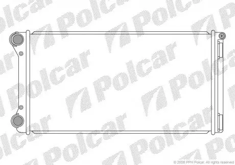 302208A4 Радиатор двигателя PUNTO 03- POLCAR підбір по vin на Brocar