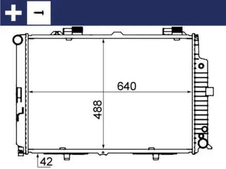 CR318000S Радіатор, система охолодження двигуна MAHLE / KNECHT підбір по vin на Brocar