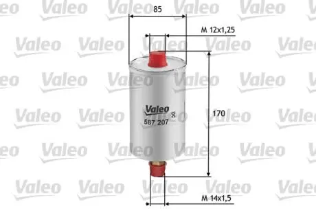587207 Фільтр палива VALEO підбір по vin на Brocar
