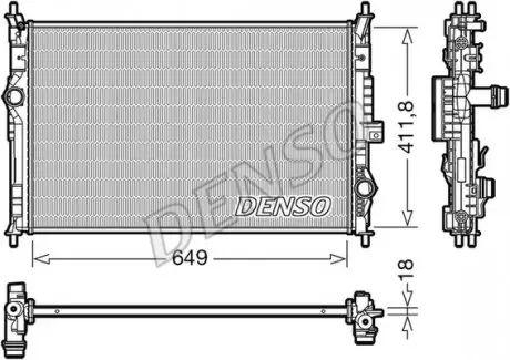 DRM21103 Радіатор охолоджування DENSO підбір по vin на Brocar