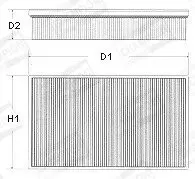 U542606 Фильтр воздушный CHAMPION підбір по vin на Brocar