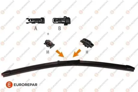 1635455180 Щітка склоочисника безкаркасна EUROREPAR 700 мм (28") EUROREPAR підбір по vin на Brocar