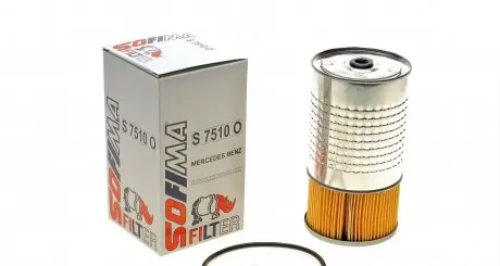 S7510O Фільтр масляний MB OM601-602 SOFIMA підбір по vin на Brocar