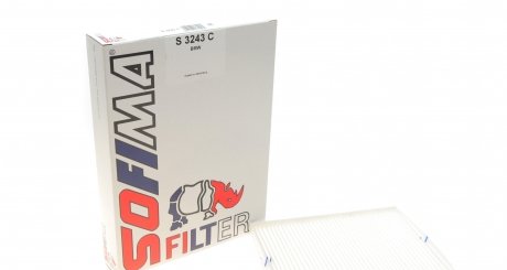 S3243C Фільтр салону BMW X5 (E70/F15/F85) 2.0-4.8 07-/X6 (E71/F16/F86) 3.0-4.4 07- SOFIMA підбір по vin на Brocar