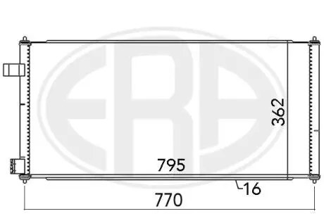 667091 Радиатор ERA подбор по vin на Brocar