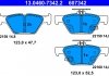 Колодки гальмівні (задні) Subaru Impreza/Outback/Legacy 14- (Akebono) 13.0460-7342.2