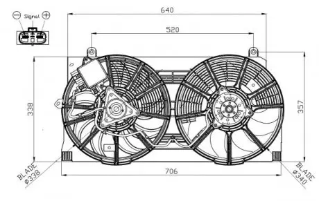 47940 WENTYLATOR CHŁODNICY NISSAN LEAF 13- NRF підбір по vin на Brocar