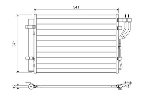 822582 CHŁODNICA KLIMATYZACJI HYUNDAI VALEO підбір по vin на Brocar