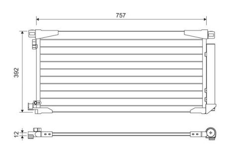 822607 CHŁODNICA KLIMATYZACJI TOYOTA VALEO підбір по vin на Brocar