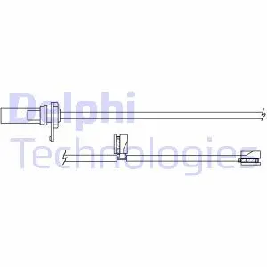 LZ0305 Датчик зносу, гальм.колодка DELPHI підбір по vin на Brocar