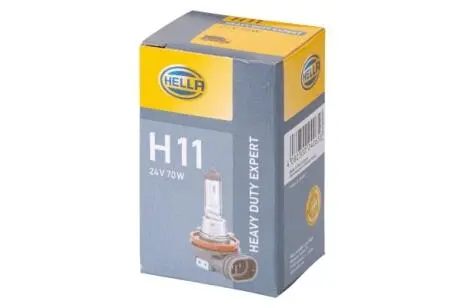 8GH008358251 Автолампа Behr Hella 8GH008358251 Heavy Duty H11 PGJ19-2 70 W прозрачная HELLA підбір по vin на Brocar