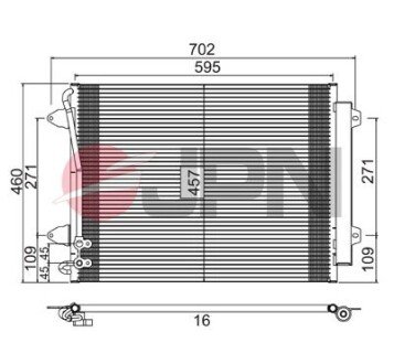 60C9142JPN CHŁODNICA KLIMATYZACJI JPN підбір по vin на Brocar