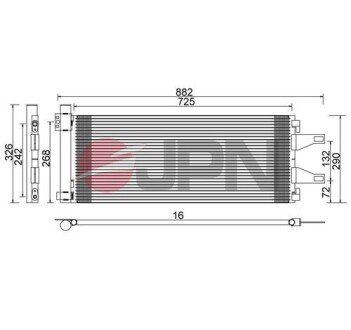 60C9094JPN CHŁODNICA KLIMATYZACJI JPN підбір по vin на Brocar