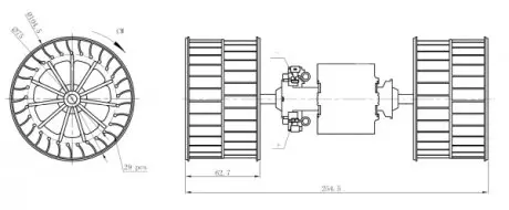 34284 Вентилятор салону NRF підбір по vin на Brocar