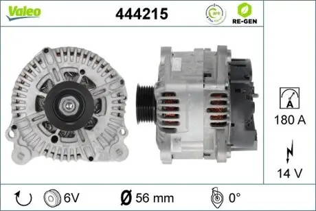 444215 Генератор VALEO подбор по vin на Brocar
