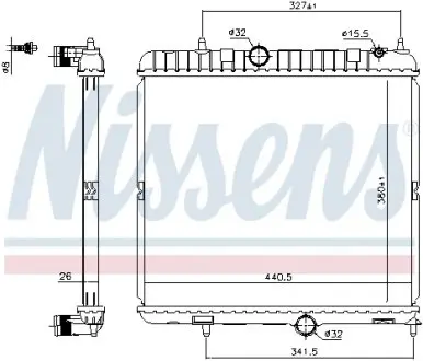 636028 Теплообменник NISSENS подбор по vin на Brocar