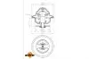 725184 Термостат Chrysler Voyager III 90-08/Dodge Caravan 95-01/Ford Scorpio II 2.5TD 94-98 NRF підбір по vin на Brocar