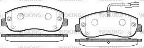 P1549301 Колодки тормозные дисковые передние WOKING подбор по vin на Brocar