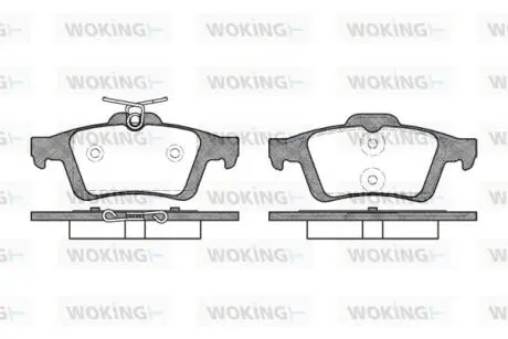 P942330 Колодки тормозные дисковые задние WOKING подбор по vin на Brocar