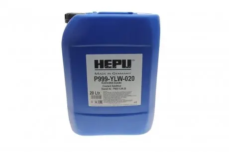 P999YLW020 Антифриз-концентрат YLW (жовтий HEPU підбір по vin на Brocar
