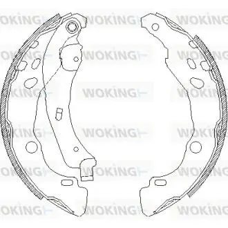 Z415200 Колодки тормозные барабанные WOKING подбор по vin на Brocar